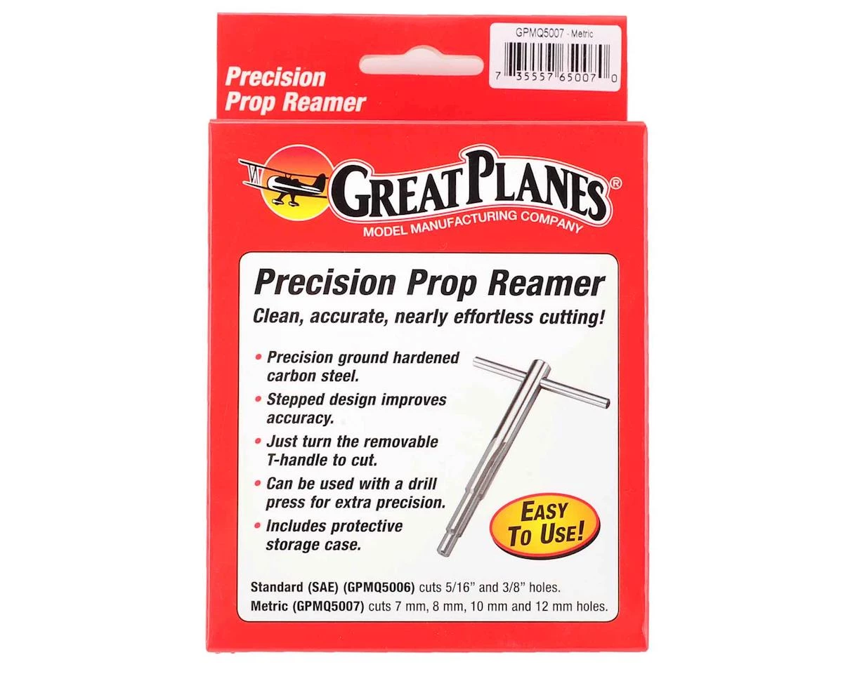 Great Planes 4-Step Metric Prop Reamer (7mm, 8mm, 10mm, 12mm) 4 Great Planes 4-Step Metric Prop Reamer (7mm, 8mm, 10mm, 12mm) - Image 3