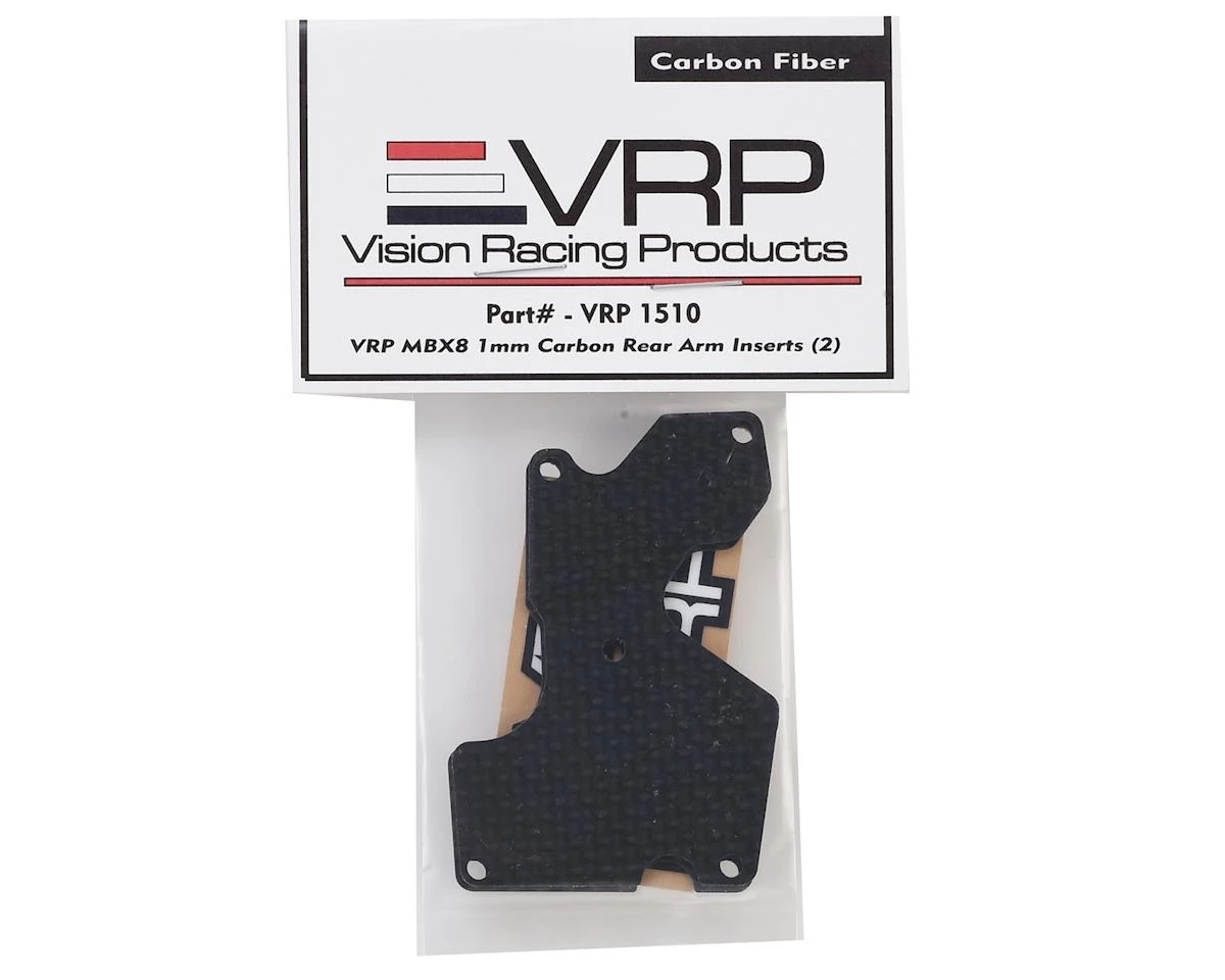 VRP 1mm MBX8 Carbon Rear Arm Inserts (2) 4 VRP 1mm MBX8 Carbon Rear Arm Inserts (2) - Image 2