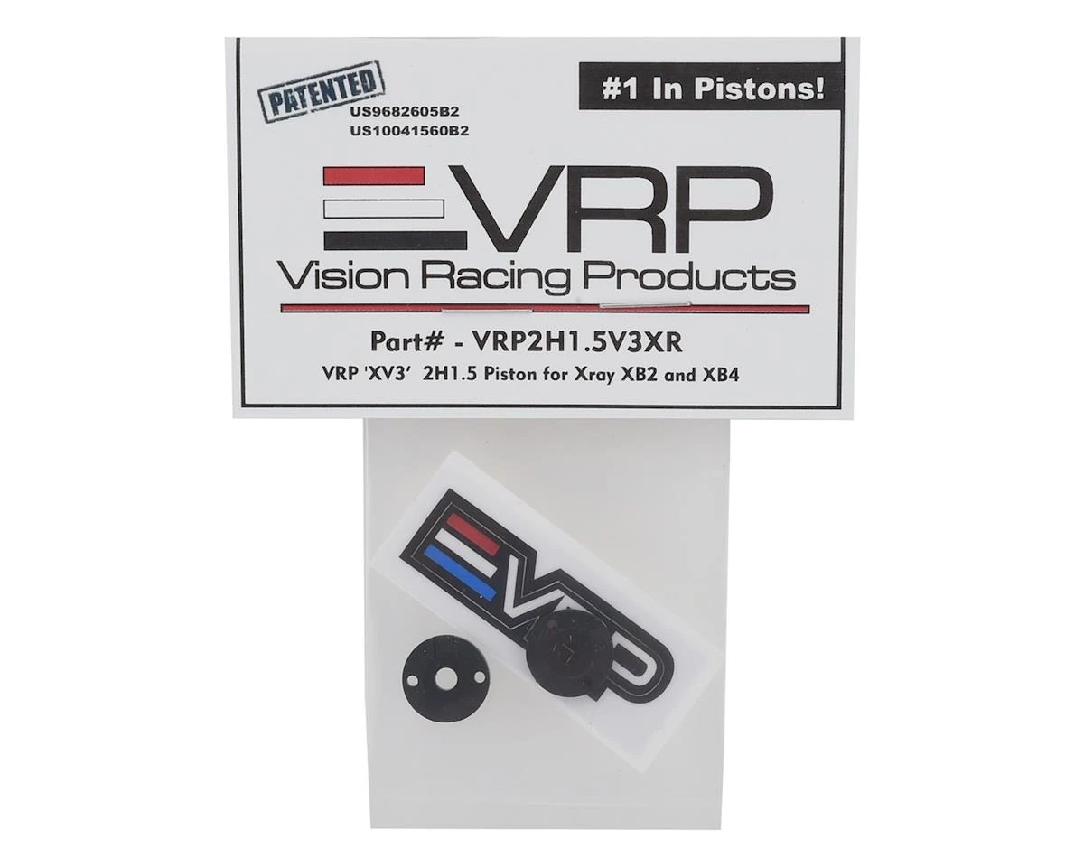 VRP XRAY 1/10 "X V3" Flat Shock Piston (2) (1.5mm x 2 Hole) (Black) 4 VRP XRAY 1/10 "X V3" Flat Shock Piston (2) (1.5mm x 2 Hole) (Black) - Image 2