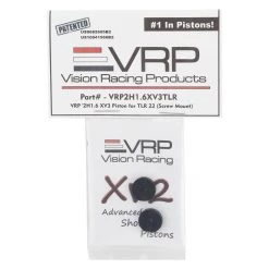 VRP TLR 22 5.0 XV3 Screw Mount Piston (2) (1.6mm x 2 Hole) -Great Planes Sales Shop vrp2h1.6v3tlr 2