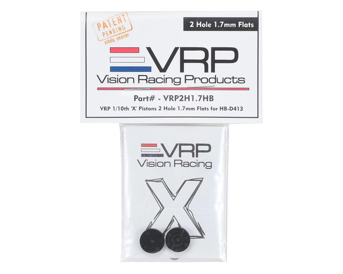 VRP 12mm Hot Bodies D413 1/10 "X V2" Shock Piston (2) (1.7mm x 2 Hole) 4 VRP 12mm Hot Bodies D413 1/10 "X V2" Shock Piston (2) (1.7mm x 2 Hole) - Image 2
