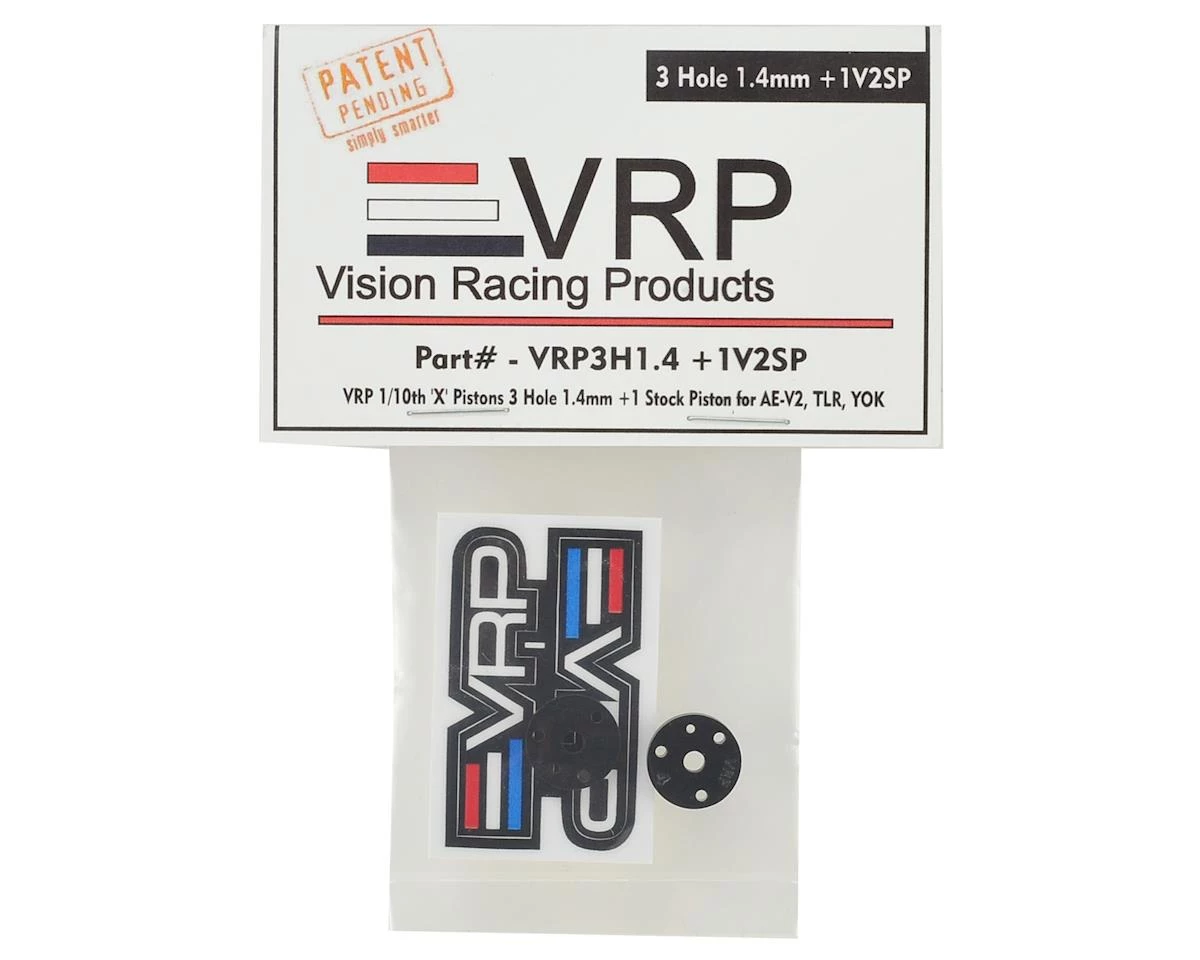 VRP 12mm Associated V2 1/10 "SP V2" Shock Piston (2) (1.4mm +1 x 3 Hole) 4 VRP 12mm Associated V2 1/10 "SP V2" Shock Piston (2) (1.4mm +1 x 3 Hole) - Image 2