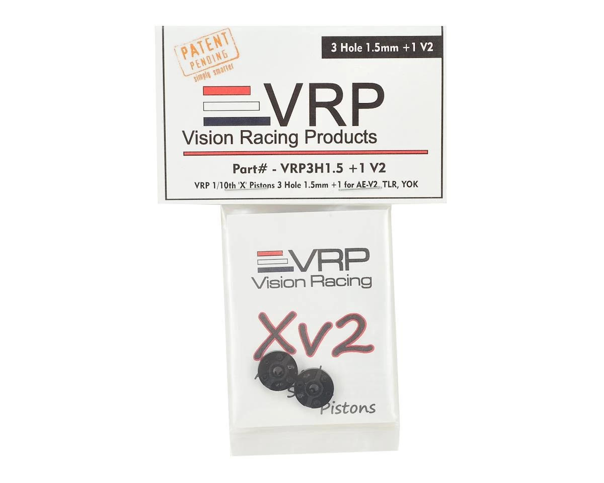 VRP 12mm AE/TLR/Yokomo 1/10 "X V2" Shock Piston (2) (1.5mm +1 x 3 Hole) 4 VRP 12mm AE/TLR/Yokomo 1/10 "X V2" Shock Piston (2) (1.5mm +1 x 3 Hole) - Image 2