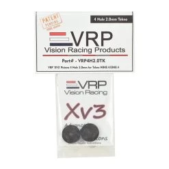 VRP Kyosho/XRAY/Tekno 1/8 "X V3" Shock Piston (2) (2.0mm x 4 Hole) -Great Planes Sales Shop vrp4h2.0tk 2