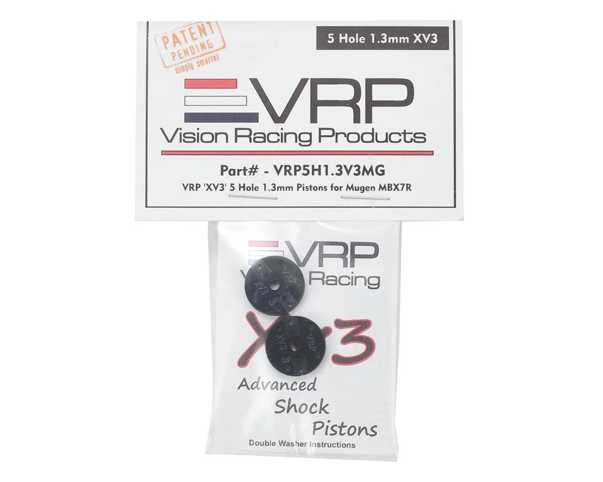 VRP Mugen 1/8 "X V3" Shock Piston (2) (1.3mm x 5 Hole) 5 VRP Mugen 1/8 "X V3" Shock Piston (2) (1.3mm x 5 Hole) - Image 3
