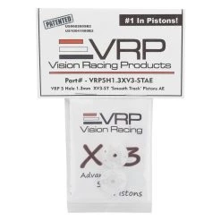 VRP Associated 1/8 "XV3-ST Smooth Track" Piston (2) (1.3mm x 5 Hole) -Great Planes Sales Shop vrp5h1.3v3stae 2