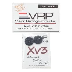VRP Mugen 1/8 "X V3" Shock Piston (2) (1.4mm x 5 Hole) -Great Planes Sales Shop vrp5h1.4v3mg 2