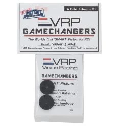 VRP RC8B3 1/8 "Gamechanger" Piston (2) (1.3mm x 6 Hole) (Medium Pack) -Great Planes Sales Shop vrp6h1.3mpae 2