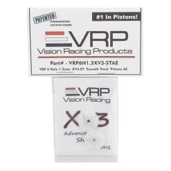 VRP Associated 1/8 "XV3-ST Smooth Track" Piston (2) (1.3mm x 6 Hole) -Great Planes Sales Shop vrp6h1.3v3stae 2