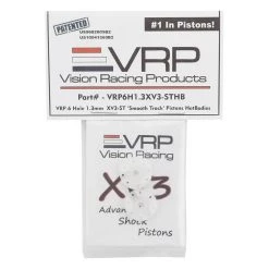 VRP Hot Bodies 1/8 "XV3-ST Smooth Track" Piston (2) (1.3mm x 6 Hole) -Great Planes Sales Shop vrp6h1.3v3sthb 2