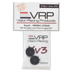 VRP Agama A218 1/8 "X V3" Shock Piston (2) (1.2mm x 8 Hole) -Great Planes Sales Shop vrp8h1.2v3ag 2