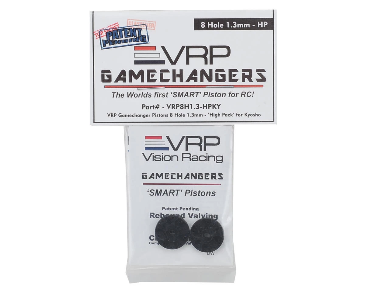 VRP KYO/XRAY/Tekno 1/8 "Gamechanger" Piston (2) (1.3mm x 8 Hole) (High Pack) 5 VRP KYO/XRAY/Tekno 1/8 "Gamechanger" Piston (2) (1.3mm x 8 Hole) (High Pack) - Image 3