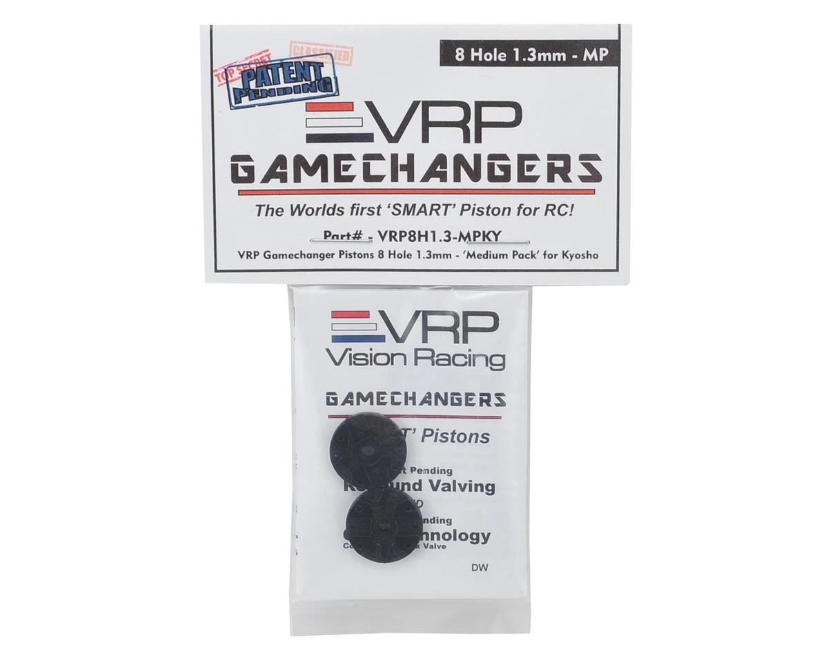 VRP KYO/XRAY/Tekno 1/8 "Gamechanger" Piston (2) (1.3mm x 8 Hole) (Medium Pack) 5 VRP KYO/XRAY/Tekno 1/8 "Gamechanger" Piston (2) (1.3mm x 8 Hole) (Medium Pack) - Image 3