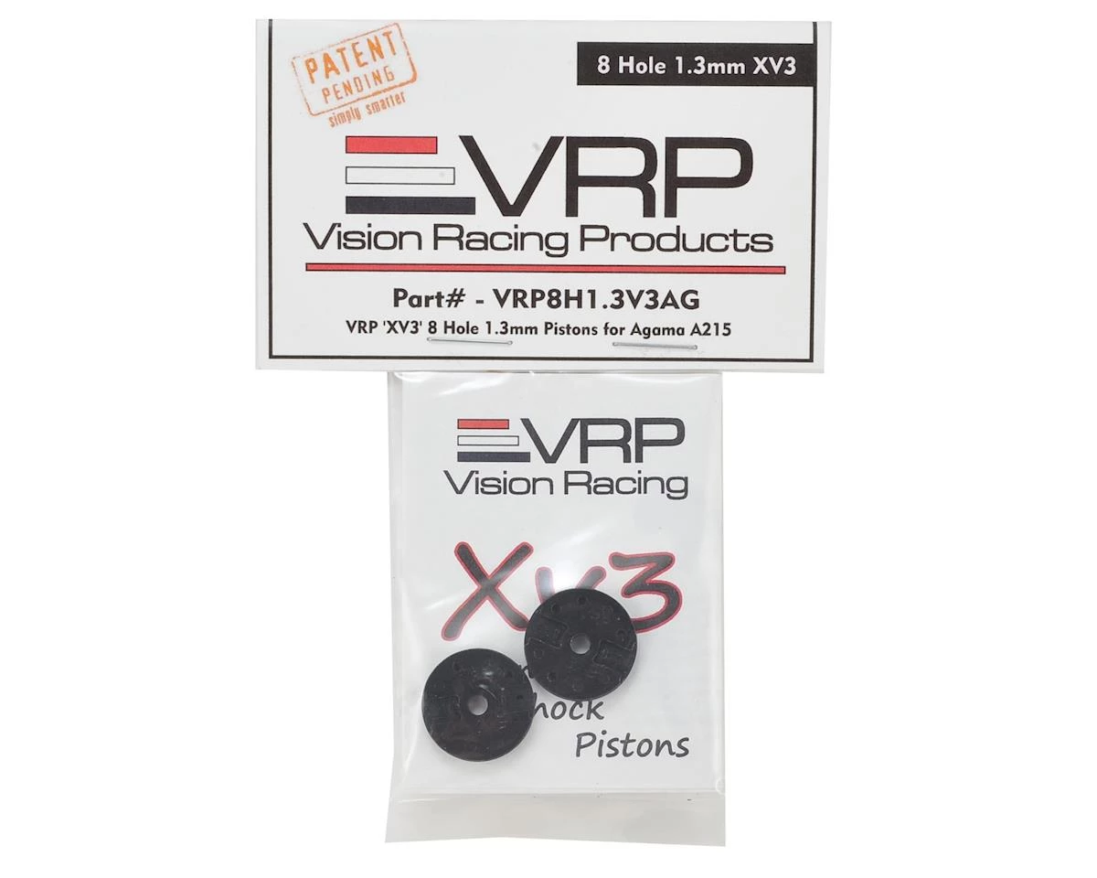 VRP Agama A218 1/8 "X V3" Shock Piston (2) (1.3mm x 8 Hole) 5 VRP Agama A218 1/8 "X V3" Shock Piston (2) (1.3mm x 8 Hole) - Image 3