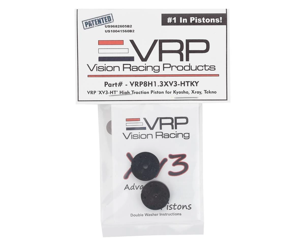 VRP Kyosho/XRAY/Tekno 1/8 "X V3" HT Shock Piston (2) (1.3mm x 8 Hole) (High Traction) 5 VRP Kyosho/XRAY/Tekno 1/8 "X V3" HT Shock Piston (2) (1.3mm x 8 Hole) (High Traction) - Image 3